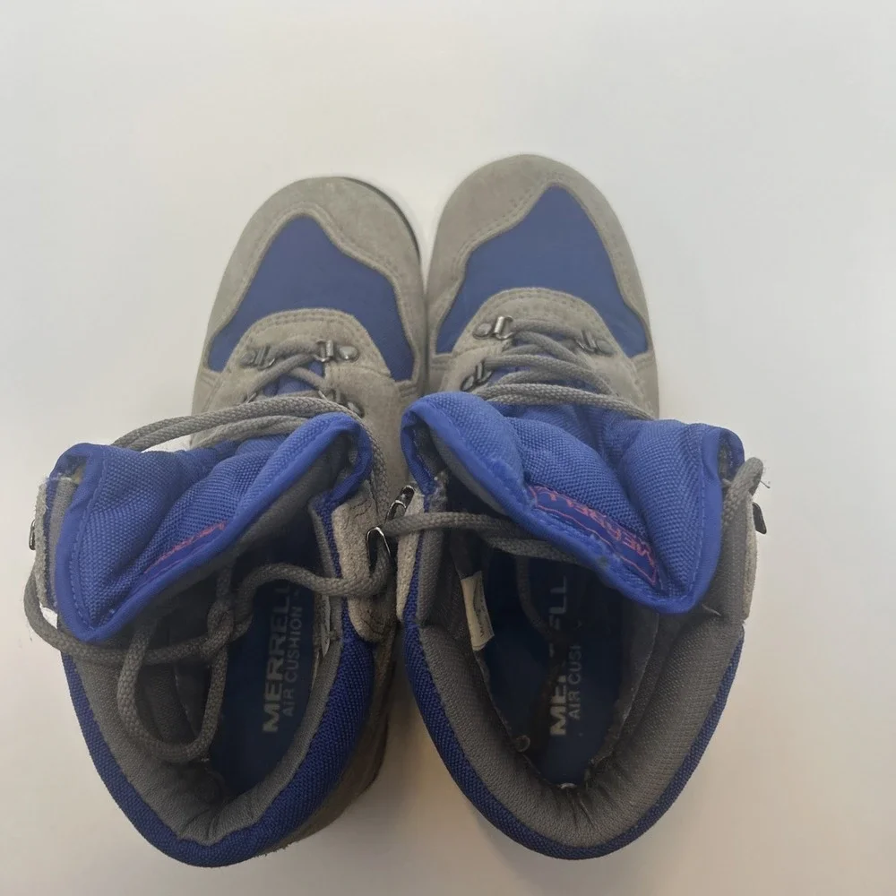 Merrell Mariah GTX Hiking Boots Women's Size 7 Gray/Blue Gore-Tex Trail Shoes